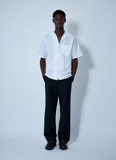 Prada Logo Motif Shirt White pra0161002