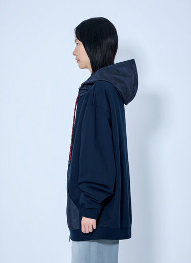 Miu Miu Zip Up Hoodie Blue miu0264220
