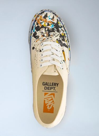 Vans x Gallery Dept Canvas Paint Authentic 44 Reissue Sneakers Cream vgd0159001