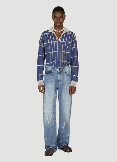 Le De-Nimes Suno Jeans Jacquemus Le De-Nimes Suno Jeans Blue jac0151009