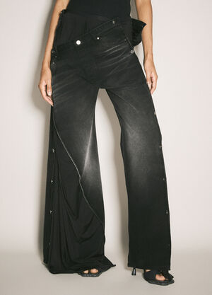 GANNI Collapsed Waist Jeans Brown gan0258082