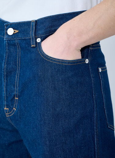 Gucci Denim Jeans With Embroidery Dark Blue guc0159033