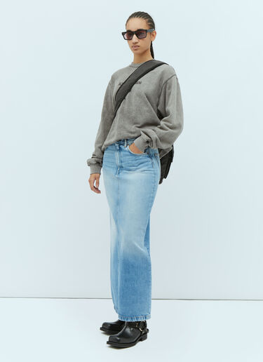 Acne Studios ミディデニムスカート ブルー acn0253036