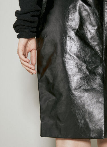 Pencil Leather Skirt Saint Laurent Pencil Leather Skirt Black sla0254021