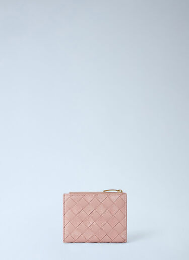 LN-CC® - Bottega Veneta: Intrecciato Small Bi-Fold Wallet - Pink Bottega Veneta Intrecciato Small Bi-Fold Wallet Pink bov0266026
