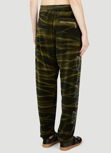 Aries x Juicy Couture Tie Dye Track Pants Dark Green ajy0352005