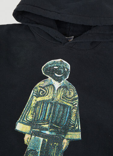 DRx FARMAxY FOR LN-CC Graphic Print Hooded Sweatshirt Black drx0349025