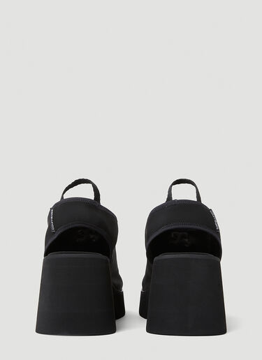 Courrèges Wave Platform Sandals Black cou0253008