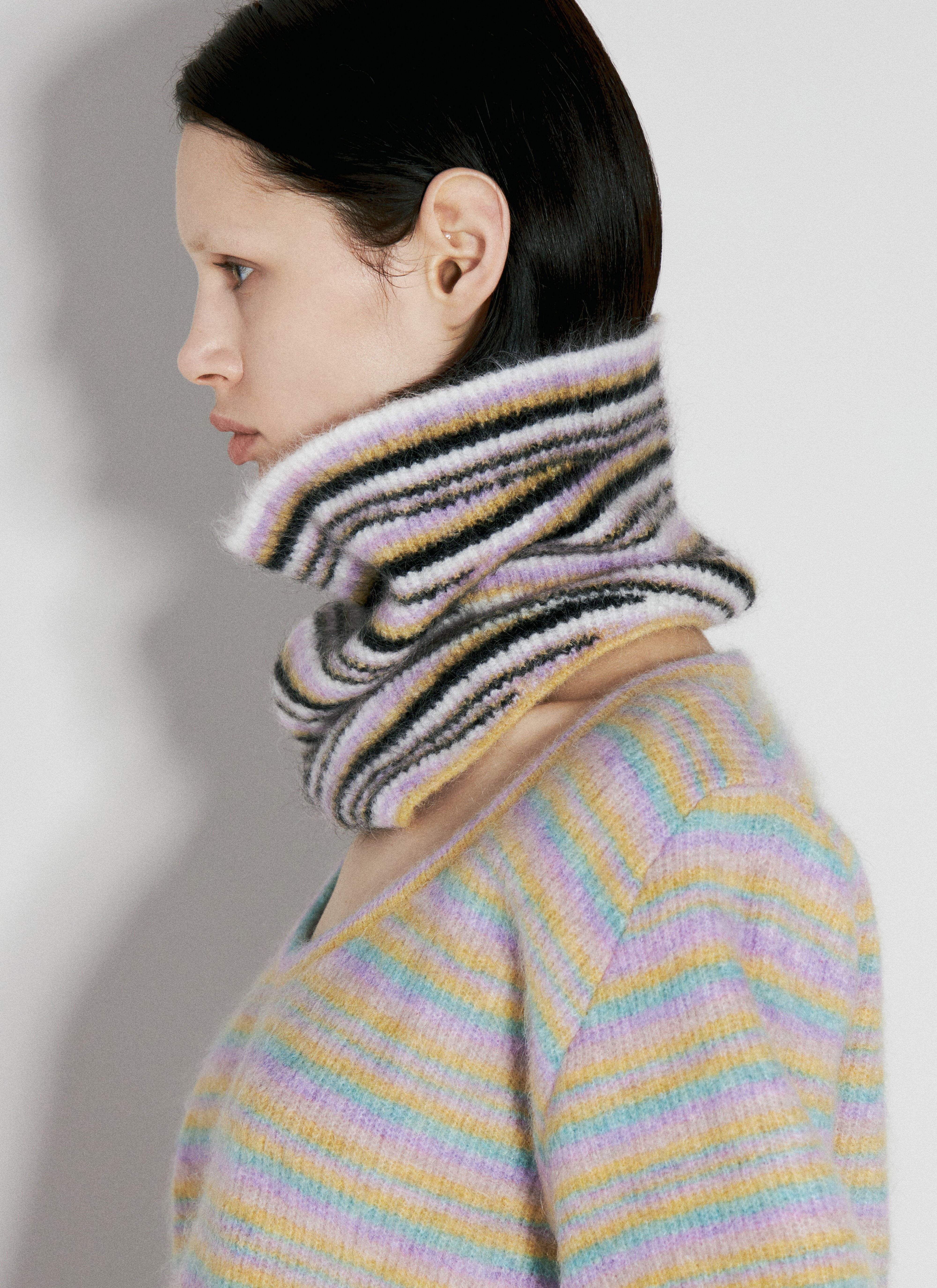 Kiko Kostadinov Women's' Striped Neck Gaiter in Multicolour | LN-CC®