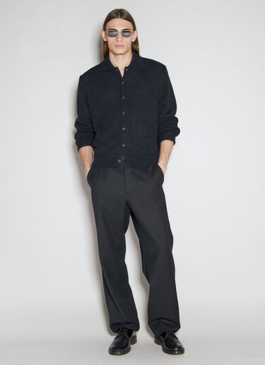 Our Legacy Evening Polo Cardigan Black our0156010