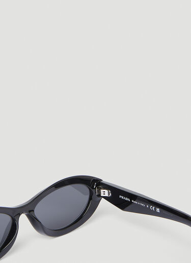 Prada Oval Frame Sunglasses Black lpr0253005