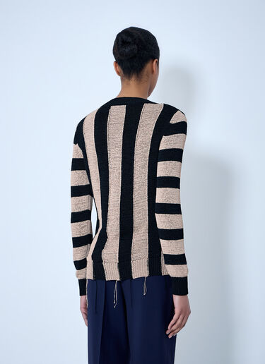 Dries Van Noten Striped Knit Sweater Black dvn0264017
