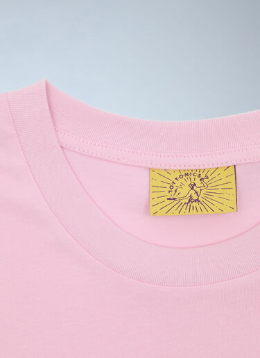 Toy Tonics Logo Motif T-Shirt Pink toy0363001