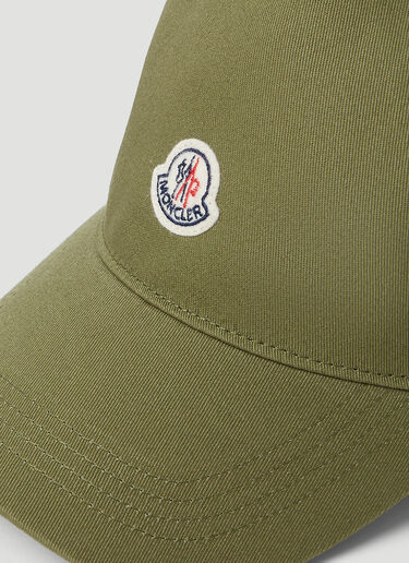 Moncler Logo Patch Baseball Cap Green mon0252027