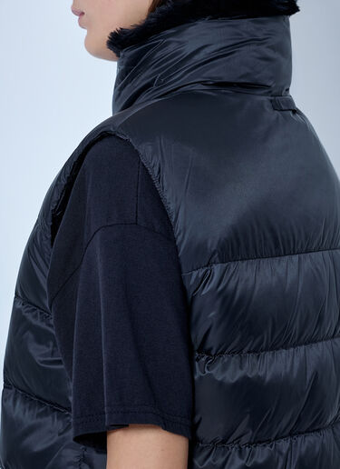 LN-CC® - Max Mara: Padded Vest with High Collar - Black Max Mara Padded Vest with High Collar Black max0266150