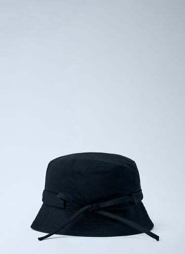 LN-CC® - Jacquemus: Le Bob Gadjo Bucket Hat - Black Jacquemus Le Bob Gadjo Bucket Hat Black jac0366011
