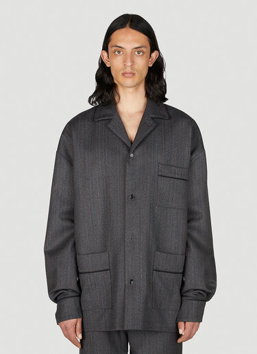 ウール シェブロン ジャケット Bottega Veneta ウール シェブロン ジャケット グレー bov0154003
