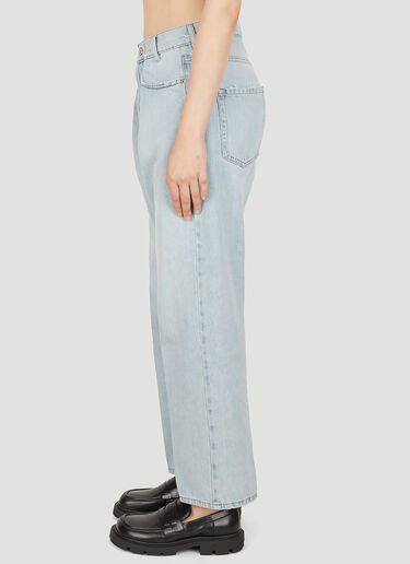 Miu Miu Pleated Jeans Blue miu0250025