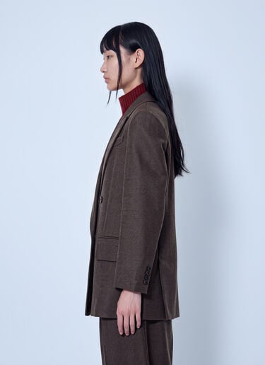 LN-CC® - Max Mara: Double-Breasted Wool Blazer - Brown Max Mara Double-Breasted Wool Blazer Brown max0266206
