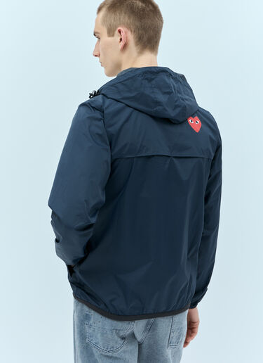 Comme Des Garçons PLAY x K-WAY 防风夹克  蓝色 cpl0355001
