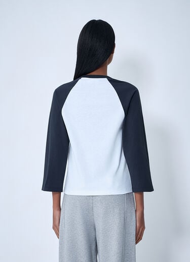 GANNI Logo Motif T-Shirt White gan0263006