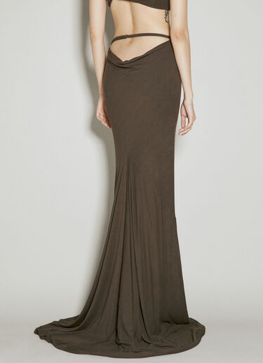 Entire Studios Tink Maxi Skirt Brown ent0253029