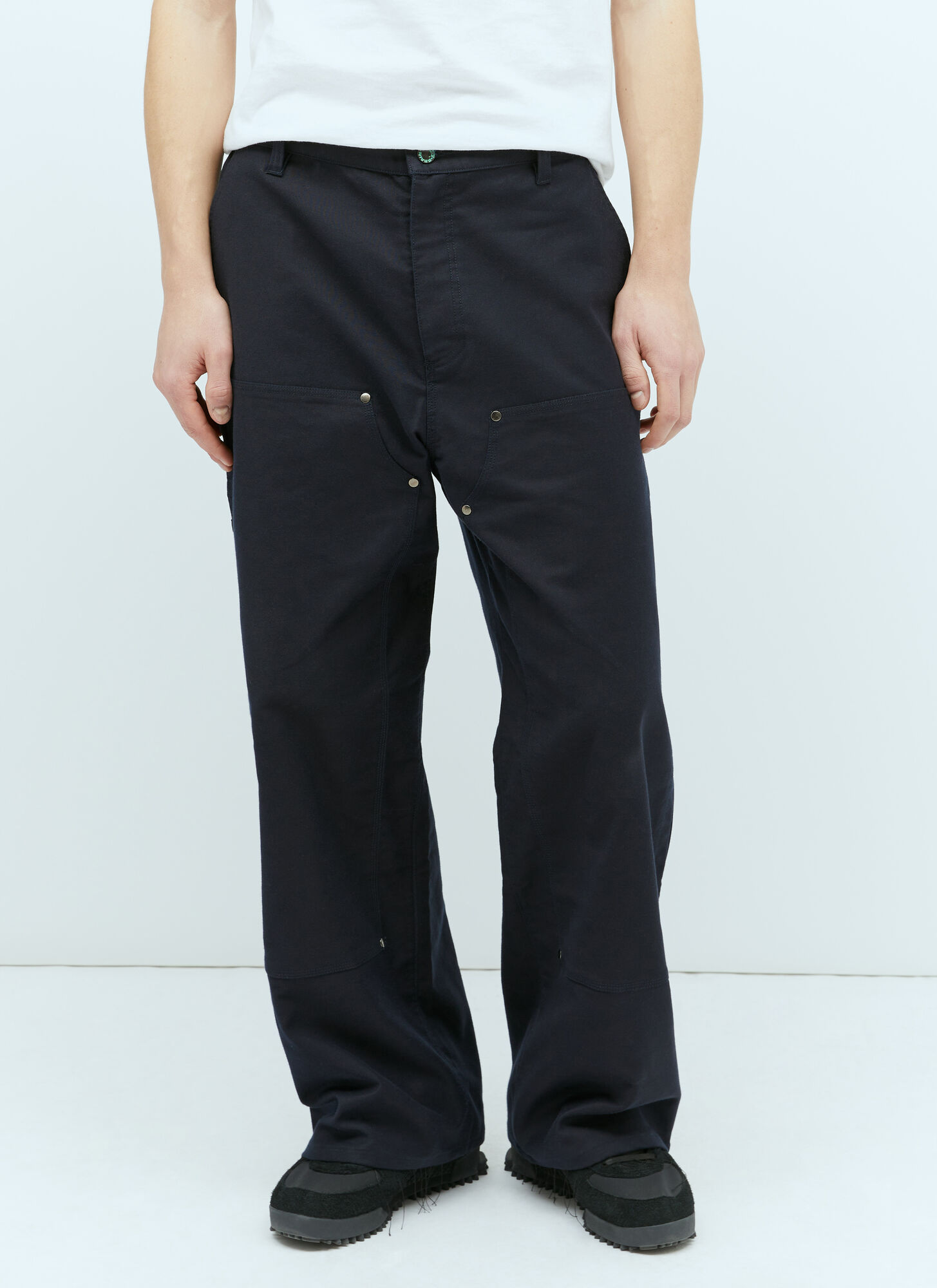 Shop Brain Dead Moleskin Double-knee Utility Pants In Navy