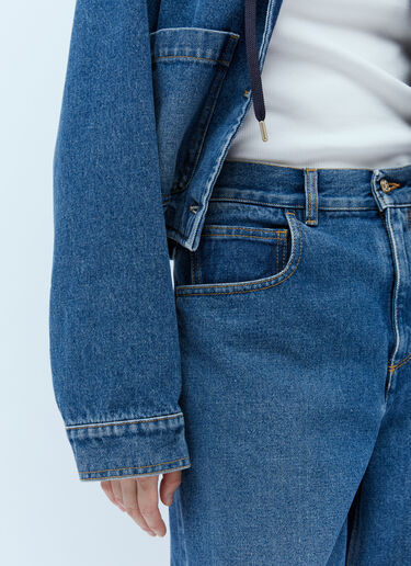 Moncler Cropped Jeans Blue mon0256014