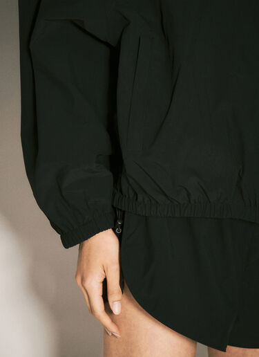 Alexander Wang 徽标印花运动夹克 黑色 awg0257006