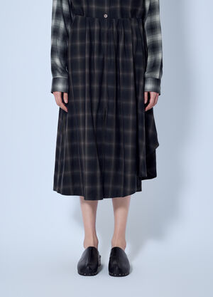 Our Legacy Fan Midi Skirt Brown our0265028