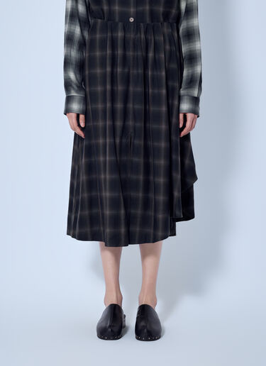 Our Legacy Fan Midi Skirt Brown our0265028