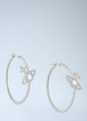 Vivienne Westwood Olympia Hoop Earrings Silver vvw0264036