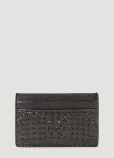 Gucci Perforated-Leather Card Holder Black guc0141022