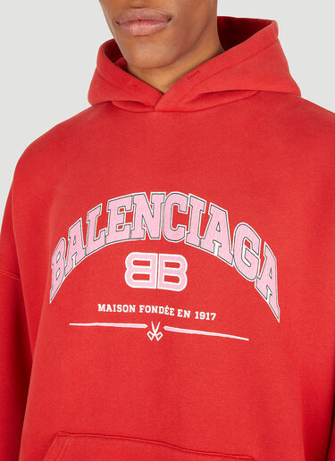 Balenciaga 徽标连帽卫衣 红色 bal0147056
