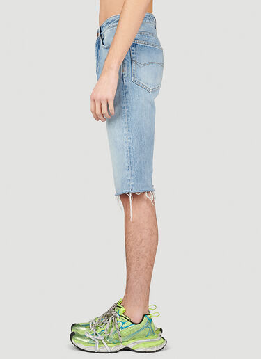 Balenciaga Slim Fit Denim Shorts Blue bal0153015