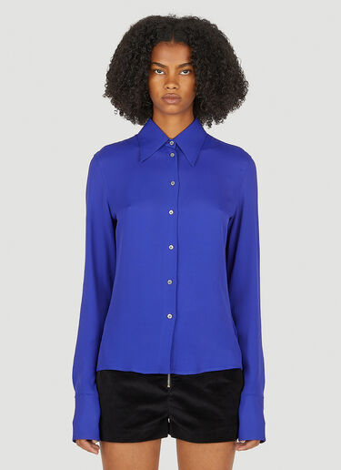 Capasa Milano Point Collar Shirt Blue cps0250012