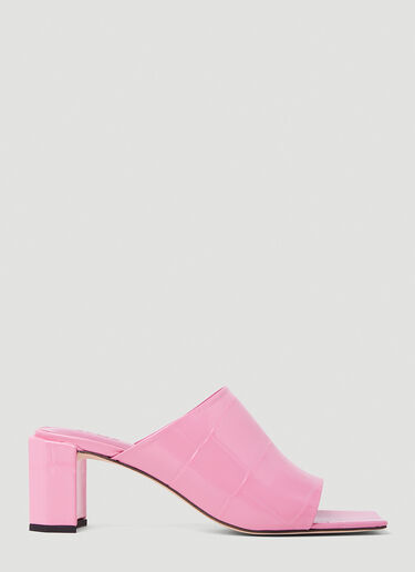Katya Lipstick Heeled Sandals BY FAR Katya Lipstick Heeled Sandals Pink byf0252025