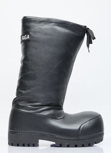 Balenciaga Alaska High Leather Boots Black bal0155107