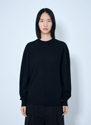 LN-CC® - Toteme: Classic Cashmere Crew Knit - Black Toteme Classic Cashmere Crew Knit Black tot0265061