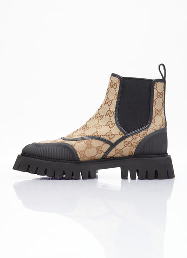 Gucci GG 캔버스 앵클부츠 베이지 guc0253094