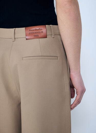 Acne Studios Cotton Twill Pants Beige acn0159010