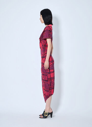 LN-CC® - Vivienne Westwood: Long Monday Pulling Dress - Pink Vivienne Westwood Long Monday Pulling Dress Pink vvw0265016