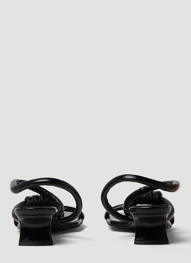 Noodle Knot Heeled Sandals Reike Nen Noodle Knot Heeled Sandals Black rkn0249001