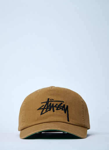 Stüssy Logo Motif Baseball Cap Brown sts0161015