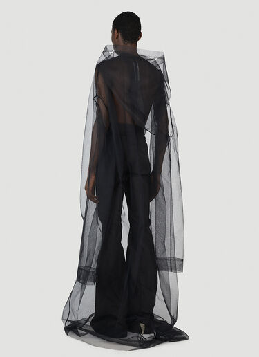 Rick Owens Flyproof Kaftan Coat Black ric0152003