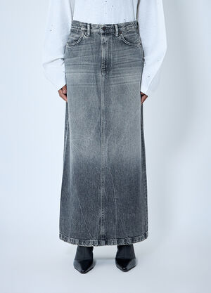 Acne Studios Denim Maxi Skirt Grey acn0263012