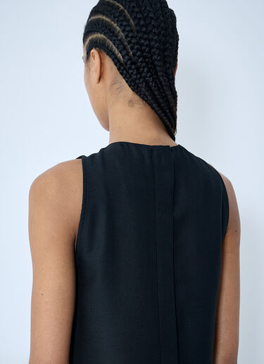Jil Sander ギャザー・ウールマキシワンピース  ブラック jil0259005