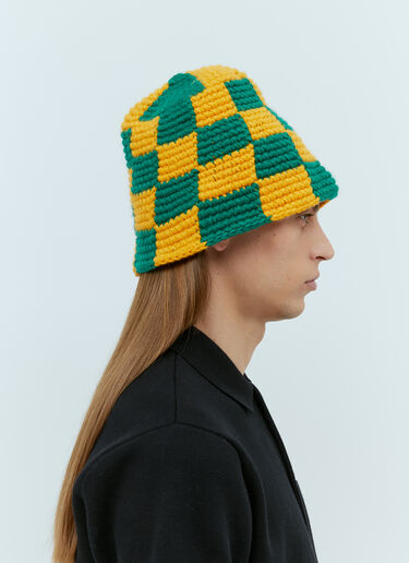 Stüssy Check Knit Bucket Hat Green sts0153026