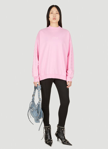 Balenciaga BB Embroidery Sweatshirt Pink bal0249123