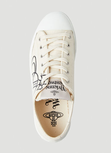 Vivienne Westwood Logo Print Sneakers White vvw0249053